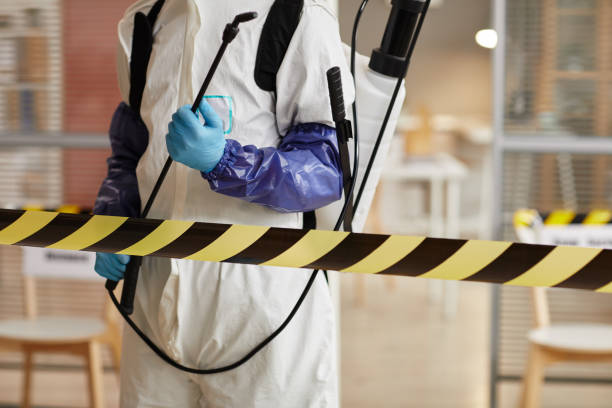 Professional Biohazard Cleanup technician working in Rutherford, PA